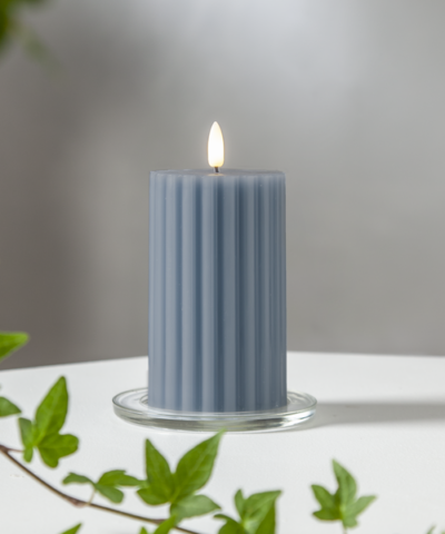 LED gyertya Flamme Stripe kék