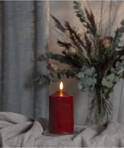 LED gyertya Flamme piros