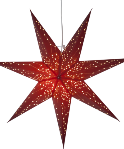 LED Paper Star punainen