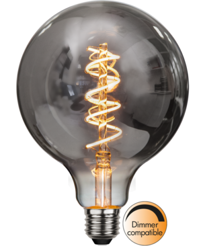 LED lámpa E27 G125 Decoled Spiral Smoke