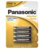 Panasonic Baterijos šarminės galios AAA LR3 4vnt