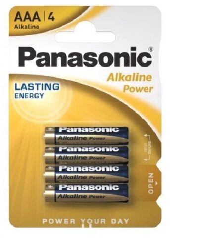 Panasonic akkumulátorok alkáli teljesítmény AAA LR3 4db