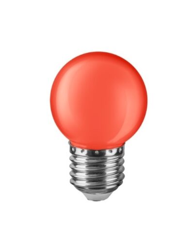 LED-polttimo 1W G45 E27 punainen