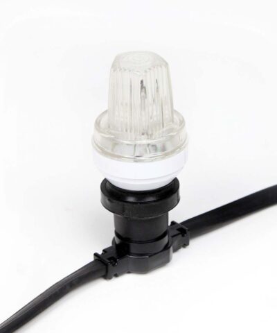 LED Strobo Izzó 3W G45 E27 hideg fehér