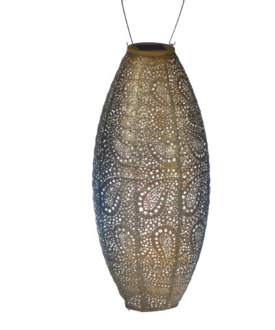 Solar Latern Lumiz Long Oval20 Paisley Golden