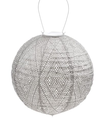 Solar latern Lumiz Round30 Ikat Light Taupe